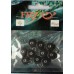 Груз ушастый рыбацкий, таблетка (эксцентрик) цвет Silvereyes Black, 10шт в уп., вес 6г